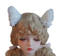 Vdaxvme 1 par de horquillas para el pelo de cosplay para adolescentes y niñas, animes, tocado, subculturas, fiesta temática femenina, clip lateral