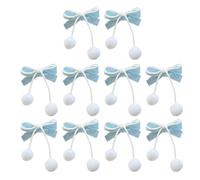 Vdaxvme 1 unidad/1 par/10 pinzas para el pelo estilo JK para niñas, pequeñas pinzas para el pelo con moño Harajuku, coleta de caballo para adolescentes y niñas