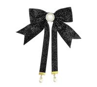 Vdaxvme 1 unidad/1 par de horquillas para el pelo con lazo, para bodas, banquetes, fiestas, para mujeres y niñas, para tomar fotos de Año Nuevo