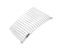 Vdaxvme 1 unidad/10 peines para el cabello para mujer, accesorios de metal y plástico, peine lateral para el pelo de novia, peine de velo de boda, agarre de horquilla