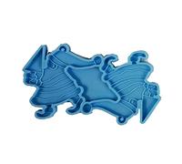 Vdaxvme 1 unidad/9 aretes colgantes de Navidad con molde de silicona adecuado para manualidades de resina epoxi, aretes y joyas
