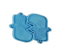 Vdaxvme 1 unidad/9 aretes colgantes de Navidad con molde de silicona adecuado para manualidades de resina epoxi, aretes y joyas