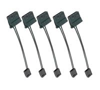 Vdaxvme 2/5 adaptadores de ventilador de 4 pines a pequeños de 4 pines, salida de corriente estable, fácil cambio de dispositivo, 10 cm
