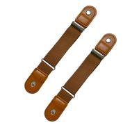 Vdaxvme 2 cinturones automáticos de cintura que no necesitan perforaciones para apretar pantalones sin daños, cinturón de poliuretano ajustable para jeans, B, One Size