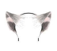Vdaxvme 2. Diadema con orejas de animales para juegos de rol, accesorios cómodos para cosplay, correa ajustable para fiestas de disfraces y congresos, diademas, orejas de lobo, Halloween, cosplay