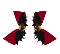 Vdaxvme 2 horquillas divertidas para el pelo con alas de murciélago, accesorios para el pelo para Halloween