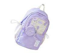 Vdaxvme 2025 Moda Preppy Bag Simple Mochilas de la Escuela Mochilas Portátil Casual Daypack Trabajo Viajero Bolsas Viajes Regalos, morado