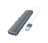 Vdaxvme 4 puertos USB 2.0 Hub tipo C estación de acoplamiento 4 en 1 Hub divisor USB de alta velocidad expansor 5Gbps