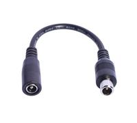 Vdaxvme 5,5 x 2,1 mm hembra a 5,5 x 2,5 mm / 8,0,6 mm macho, cable de conversión DC5521 a C13 / XLR para luz LED cable convertidor de ventilador
