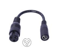 Vdaxvme 5,5 x 2,1 mm hembra a 5,5 x 2,5 mm / 8,0,6 mm macho, cable de conversión DC5521 a C13 / XLR para luz LED cable convertidor de ventilador