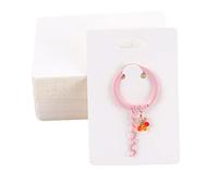 Vdaxvme 50 tarjetas de presentación de llaveros, tarjetas de cartón para llavero, joyería, embalaje para vender tarjetas al por menor, como se describe