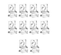 Vdaxvme Abrazadera de soporte para cubierta de acuario para múltiples grosores, soporte de tapa para peceras, suministro de 10 piezas