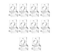 Vdaxvme Abrazadera de soporte para cubierta de acuario para múltiples grosores, soporte de tapa para peceras, suministro de 10 piezas