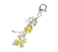 Vdaxvme Accesorio de llavero de hoja ligera, adornos colgantes para teléfonos móviles y bolsos con elegante colgante de estrella, adornos de bolsas de encanto, amarillo, Talla única