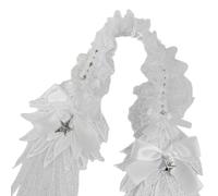 Vdaxvme Angelic Wing Anime - Diadema de encaje con lazo y colgante de estrella para mujeres y niñas, para todas las edades y ocasiones especiales