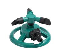 Vdaxvme Aspersor de plástico pesado para jardín, instalación rápida, rociadores de 360 grados para riego uniforme de césped, gran cobertura