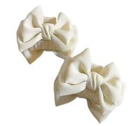 Vdaxvme Balletcore Bow Preepy 2000s Pinza lateral Clip para el pelo Princesa Sweet GirlsBangs estilo lazo de garra multicolor