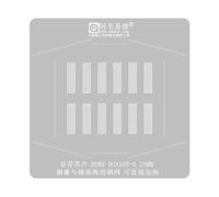 Vdaxvme BGA Reballing Stencils DDR6 BGA180 Plantillas de soldadura de acero para consola de juegos BGA Station Kits