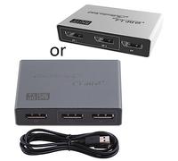 Vdaxvme Bi-Direction 1.4 DisplayPort 8K 30Hz 4K 144Hz Convertidor divisor bidireccional para monitores múltiples pantallas 3D