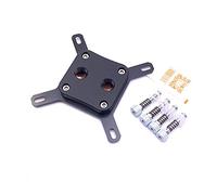 Vdaxvme Bloque de enfriamiento de agua de acero inoxidable, enfriador de líquidos, sistema de disipador de calor para PC, ordenador, radiador, endotérmico, para, enfriador de líquidos, PC