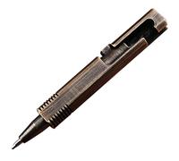 Vdaxvme Bolígrafo de punta redonda de 0,5 mm, punta corta, de metal, tinta de gel, bolígrafo de bolsillo, bolígrafo de escritura