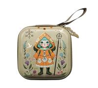 Vdaxvme Bolsa de almacenamiento multiusos para rosario de oración, funda cuadrada portátil para reuniones espirituales del templo, bolsa portátil para accesorios de templo, Peregrino, Belleza masiva