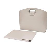 Vdaxvme Bolsa de trabajo para laptop de 13.3/14 pulgadas para mujer, maletines profesionales para computadora de negocios, oficina, solución de almacenamiento, Mantequilla de almendras