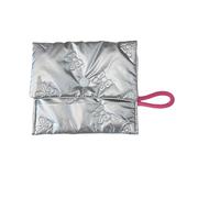 Vdaxvme Bolsas de almacenamiento acolchadas plateadas, modernas y prácticas, de materiales de poliuretano, para uso diario, diseños portátiles, 4 (Reino Unido), SizeApprox.16x11cm/6.29x4.33inches