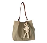 Vdaxvme Bolso bandolera de mujer de moda para todos los días con mucho espacio para un bolso de mano imprescindible y elegante de color sólido con gran capacidad para el uso diario, caqui, G