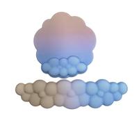Vdaxvme Bonita almohadilla de soporte de muñeca en forma de nube para teclado y ratón, alfombrilla de muñeca de mano, juego de base de silicona antideslizante, juego de 3 piezas de silicona