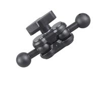 Vdaxvme Brazo alargador de doble cabezal de bola de 17 mm modificable para dispositivos de soporte de teléfono de coche, soporte de teléfono con plan antideslizante