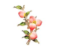 Vdaxvme Broche esmaltado de animales para mujer, broche de solapa con flores, para boda, fiesta, ramillete, joyería, broche de frutas, adecuado para varios, 0.80.450.6, esmaltado