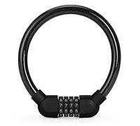 Vdaxvme Cable de bloqueo de bicicleta de 4 dígitos, reiniciable, código de bicicleta, seguridad pequeña para montaña