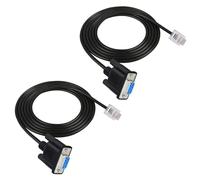 Vdaxvme Cable de control de la serie industrial hembra a RJ11/RJ12 6P6C 1,8 m PVC protegido para transmisión de datos estable Cable de comunicación serie industrial