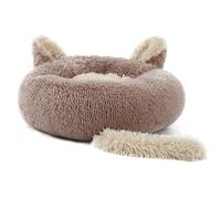 Vdaxvme Cama de dibujos animados para mascotas, gatito, cachorro, regalo de cumpleaños para orejas de mascotas, cola para perros y gatos, cama relajante