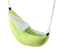 Vdaxvme Cama de plátano para hámster, hamaca colgante para animales pequeños, columpio para jugar a mascotas, dormir, esconderse, hámster
