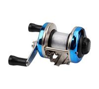 Vdaxvme Carrete de pesca de metal ligero con cordón para barcos, roca, playa, lago, río, pesca, peso ligero