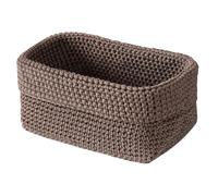 Vdaxvme - Cesta de almacenamiento de cuerda tejida, organizadores de mesa para toallas de clóset, cubeta de bebé, cestas vacías para perros pequeños y gatos