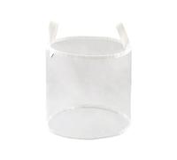 Vdaxvme Cesta de almacenamiento de PVC transparente impermeable con asa portátil, organizadores plegables para ropa, juguetes, hogar, baño, bolsa de almacenamiento de PVC, impermeable, transparente