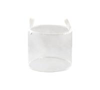 Vdaxvme Cesta de almacenamiento de PVC transparente impermeable con asa portátil, organizadores plegables para ropa, juguetes, hogar, baño, bolsa de almacenamiento de PVC, impermeable, transparente