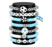 Vdaxvme Colección multicolor a juego de fútbol, elástica y portátil para uso diario, pulsera de apoyo al fútbol, One Size, como se describe, como se describe