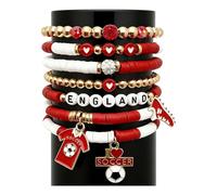 Vdaxvme Colección multicolor a juego de fútbol, elástica y portátil para uso diario, pulsera de apoyo al fútbol, One Size, como se describe, como se describe