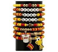 Vdaxvme Colección multicolor a juego de fútbol, elástica y portátil para uso diario, pulsera de apoyo al fútbol, One Size, como se describe, como se describe