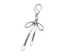 [Vdaxvme] Colgante único para zapatos, llavero de moda, llavero con llave, adorno de aleación, textura, bolso de mano, mochila