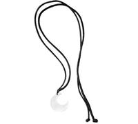 Vdaxvme Collar con colgante de luna de cristal simple, collar de cuerda negra, cadena de clavícula, gargantilla ajustable, joyería de fiesta, cristal, circonita cúbica