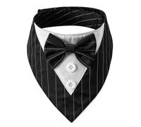 Vdaxvme Collares de boda collar con pajarita elegante collar príncipe Pet Photo Props Pet pañuelo de cuello