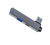 Vdaxvme Compacto USB 3.0 Hubs USB divisor USB 3.0 a tipo C y adaptador con diseño de agujero para colgar para una fácil expansión de la base de expansión