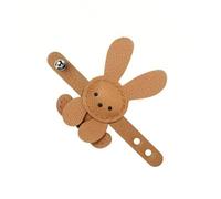 Vdaxvme Conejo colgante de bolso para carteras, accesorios de moda de cuero, llavero de coche, colgante para carteras, bolsos de mano, accesorios, marrón claro