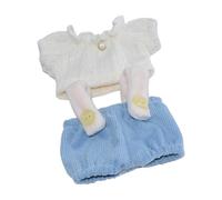 Vdaxvme Conjunto de muñecas de 2 piezas, ropa de moda, tops y tirantes, pantalones para 10 cm, accesorios de algodón de felpa para muñecas