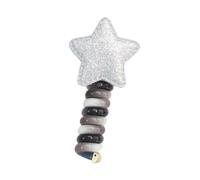 Vdaxvme Corbata de pelo con espirales de estrellas brillantes para niños, sin arrugas, para coleta, elástica, sin rastro, cuerda de plástico para el pelo